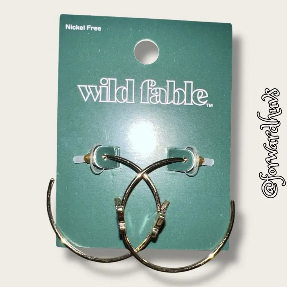 Bundle Sale 3 for $15 | Wild Fable Nickel-Free Butterfly Hoop Earrings